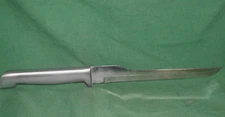 Vintage KITCHEN Cutlery U.S.A. 7" Slicer Carving  Knife rare step back blade