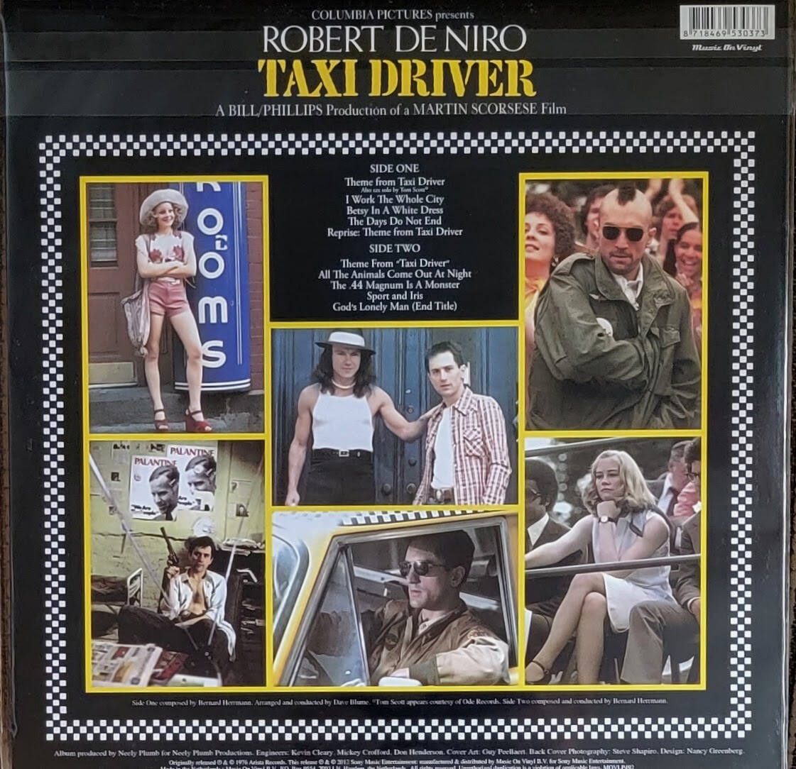 TAXI DRIVER - ORIGINAL SOUNDTRACK - 180-GRAM VINYL LP 