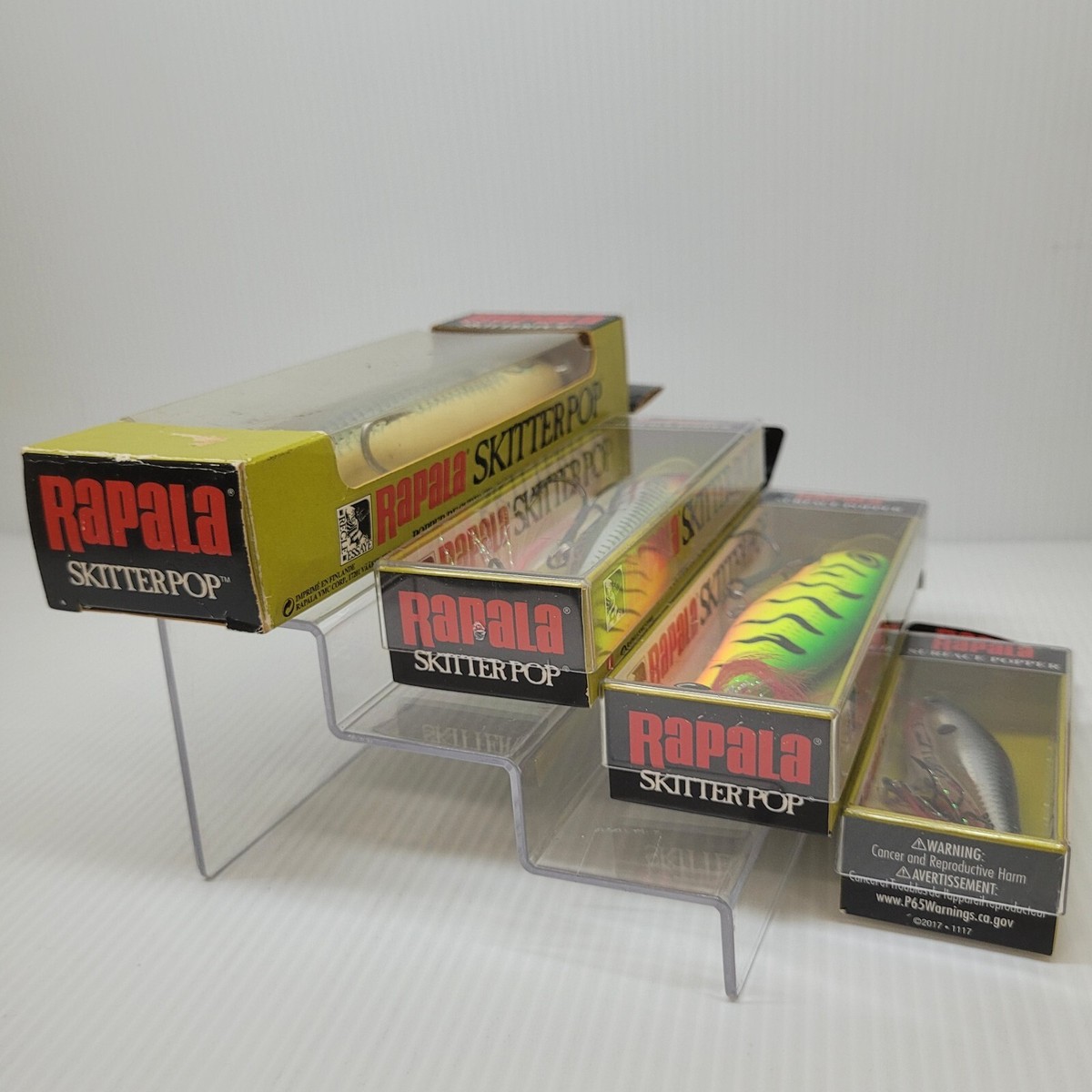Lot De 3 Leurres Rapala Skitter Pop Popper – Pêche En Eau Douce Et Mer – Neuf