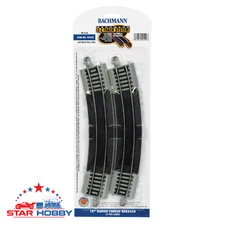 Bachmann 44529 18" RADIUS CURVED RERAILER TRACK (HO SCALE) model train railroad
