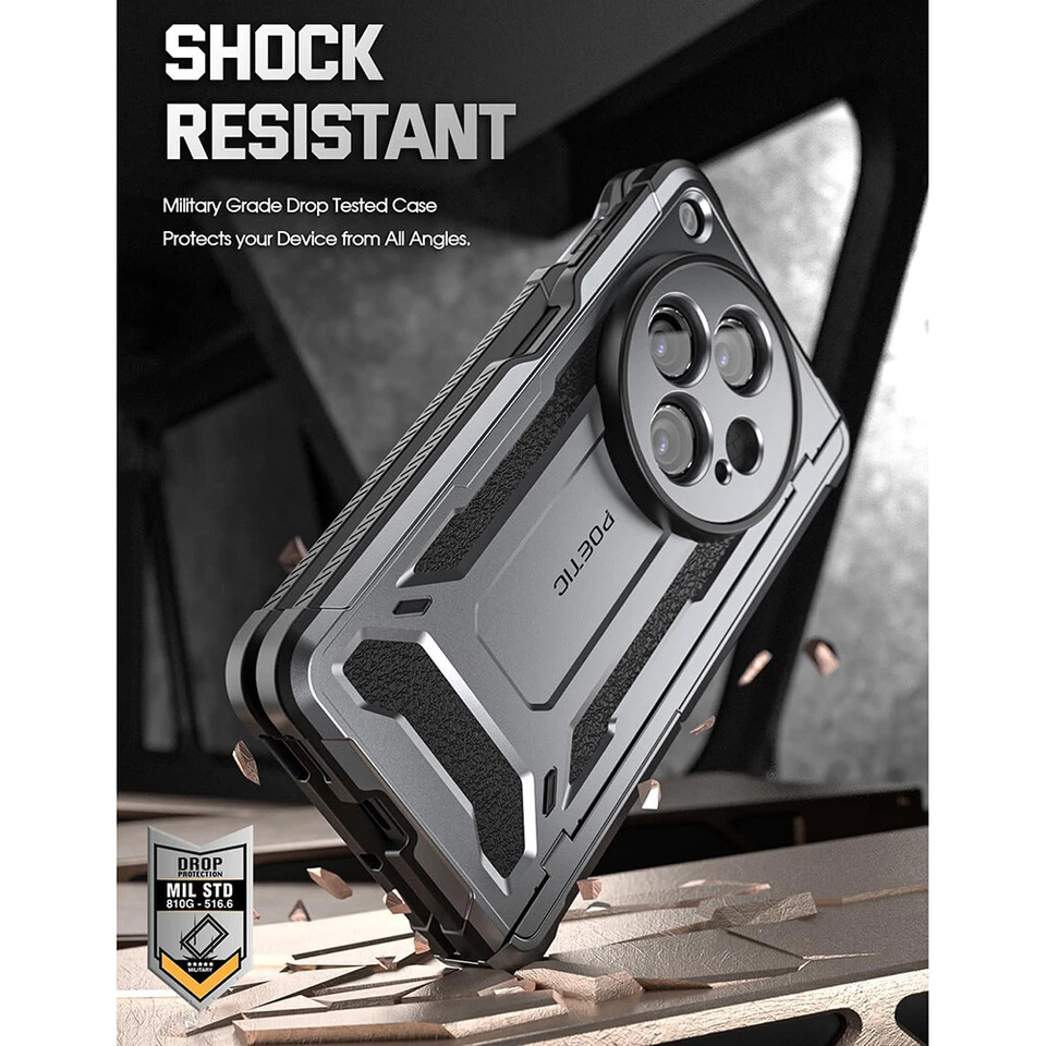 For OnePlus Open/Oppo Find N3 Case Poetic Built-in Screen Kickstand Rugged Cover - Image 4 of 4