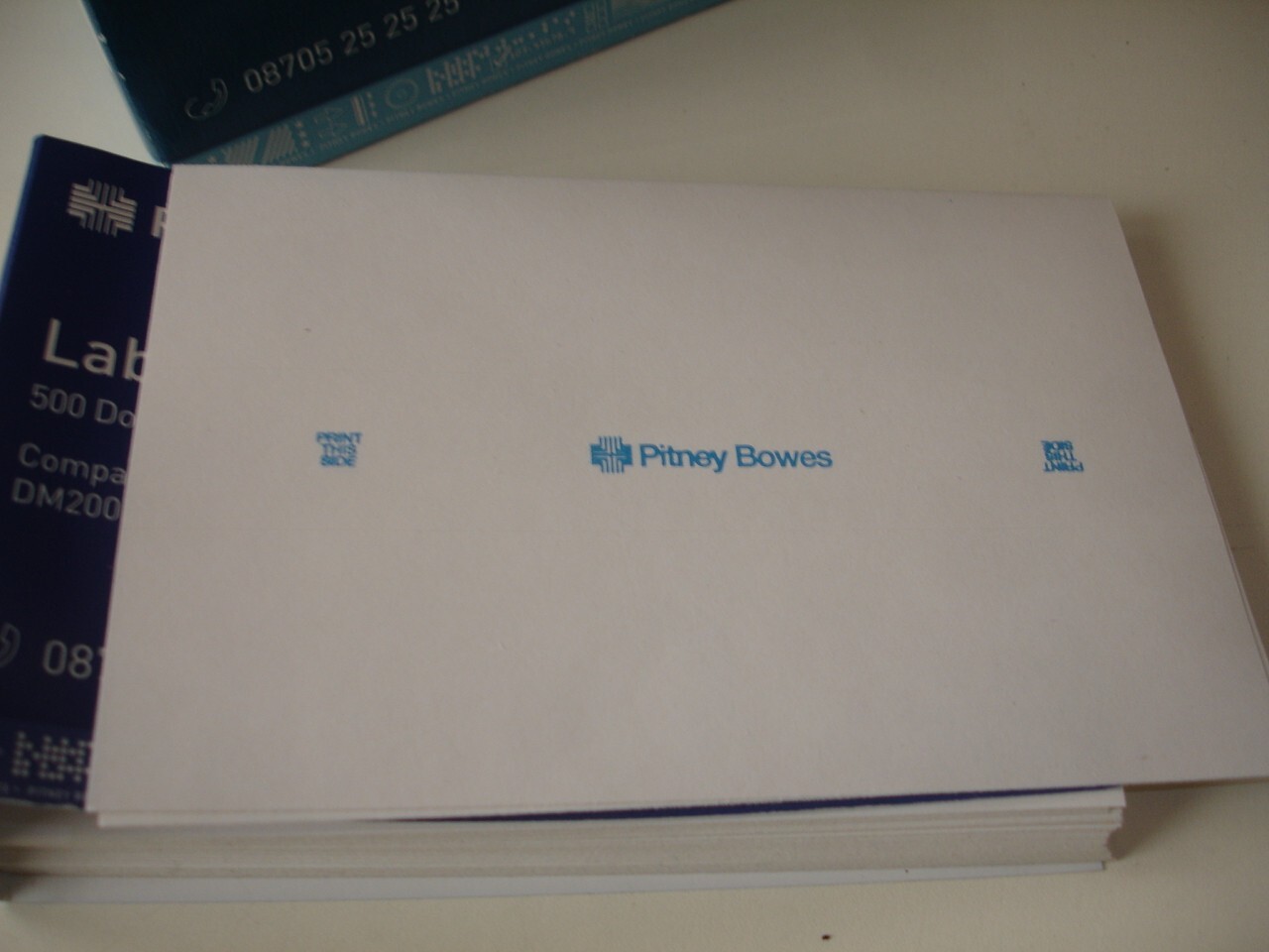 FRANKING MACHINE POST DOUBLE LABELS PITNEY BOWES eBay