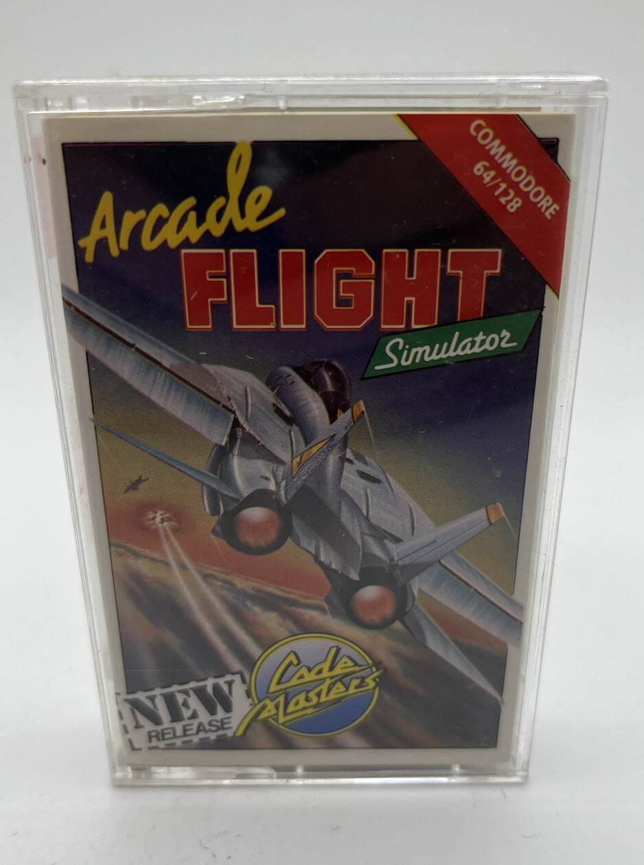 ARCADE FLIGHT SIMULATOR - Codemasters - Commodore 64 C64 C128 Game Cassette