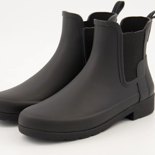 HUNTER Black original refined chelsea 4 37 boots in boots new with tags NO BOX - Picture 15 of 16