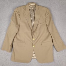 Vintage Chaps Ralph Lauren Blazer Mens 46T Brown Tan Wool Sport Coat Jacket