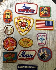 VINTAGE 13 MISC PATCHES-BOWLING GSA &?