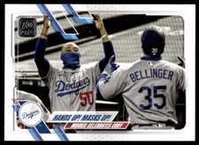 2021 Topps Hands Up! Masks Up! G520 Los Angeles Dodgers #303
