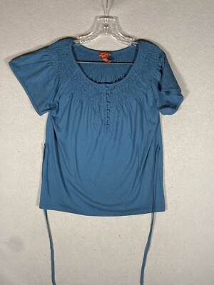 Sundance Boho Blue Size Medium M Top Casual Work Party