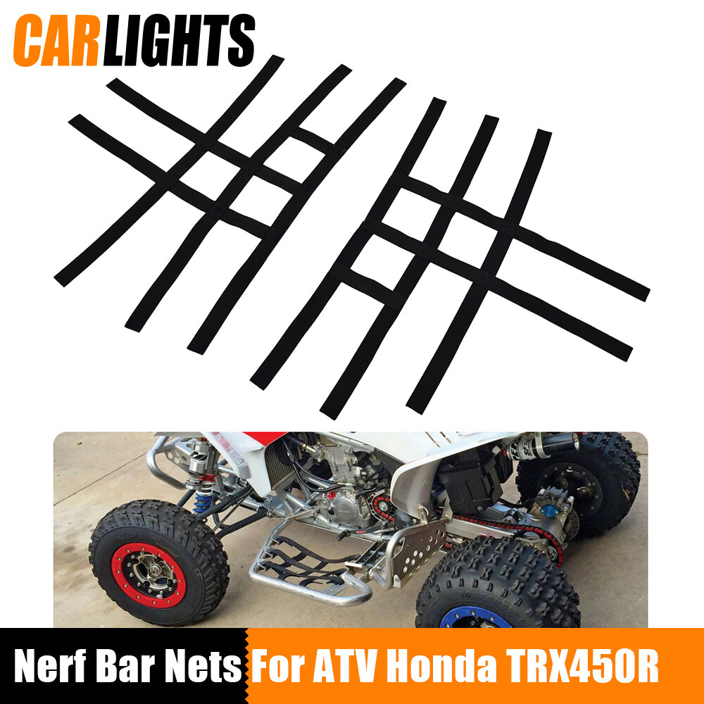 Black Nerf Bar Nets Fit For Tusk Alba 757 Titan Honda Yamaha