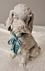 Antique Porcelain Dog, Antique Italian Figurine, Tiche Company, — photo 1