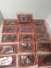 16 Packs - Burmax Concave 3/8" - 3.25 Orange Cold Wave Perm Rods - 192 Rods
