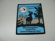  2017 MICHIGAN SUCCESSFUL DNR DEER HUNTING PATCH - BEAR - TURKEY - ELK