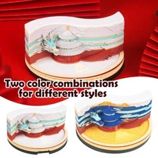 Double-sided 3d Hand-torn Paper Sculpture Model Note Pad Birthday Gift