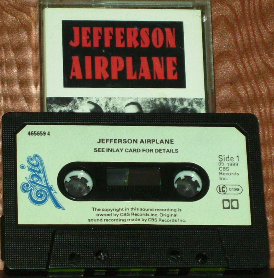 JEFFERSON AIRPLANE  CASSETTE ALBUM GRACE SLICK PAUL KANTNER BALIN CASADY - Image 2 of 4