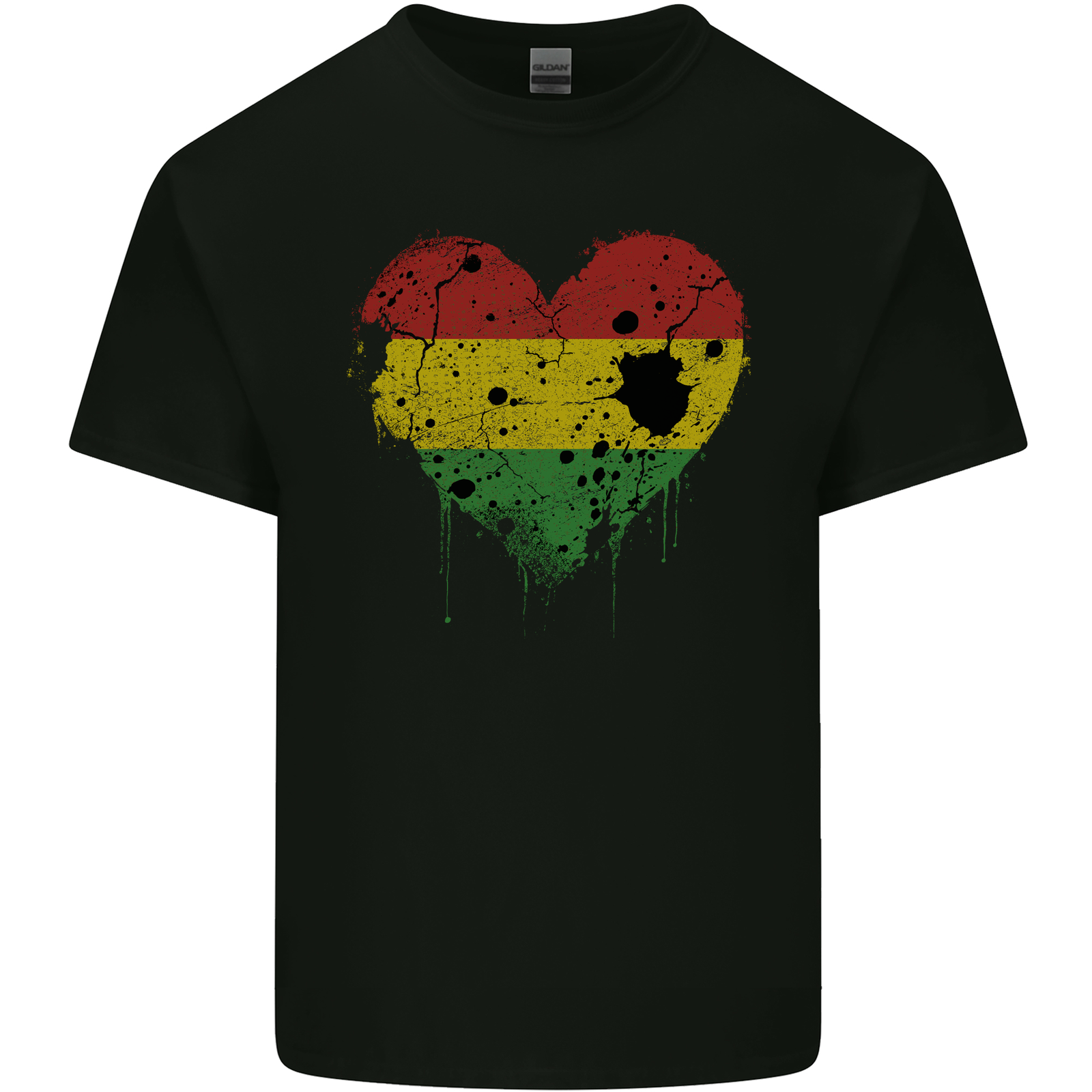 Love Bolivia Flag Bolivian Day Football Mens Cotton T-Shirt Tee Top