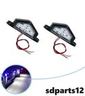 2x 12V 4 LED Feu Éclairage de Plaque D'immatriculation Blanc Arrière Universel