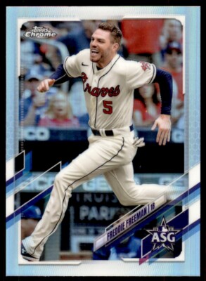 Freddie Freeman 2021 Topps Chrome Update 2021 All-Star Game ASG Refractor Card