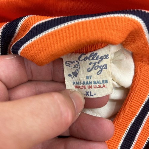 ¡DE COLECCIÓN RARO HECHO EN ESTADOS UNIDOS! CHAQUETA DE SATÉN COLLEGE JOGS BY RAH RAH SALES CLEMSON TIGERS XL - Imagen 11 de 16