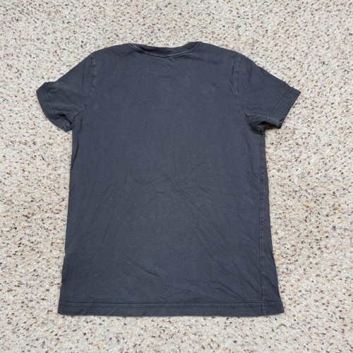 Adidas Shirt Girls Medium Black Tee Spell Out Trefoil Logo Kids Child Youth A1* - Picture 8 of 9