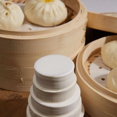 MEENA Round Greaseproof Paper Sheets Anti-Stick Burger Bun Bread Circular Parchment