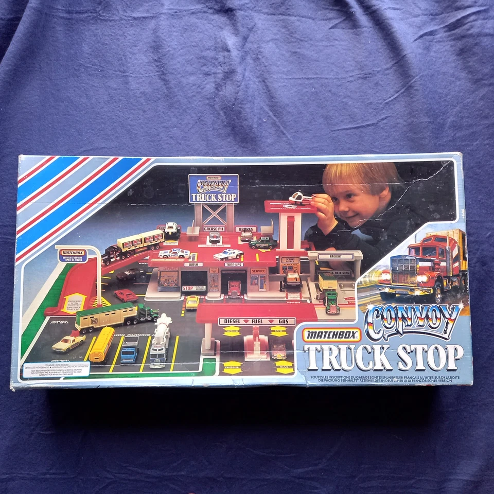 Matchbox Convoy Truck Stop empty box üres doboz 1983 - Image 2 of 4