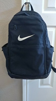 plain black nike backpack