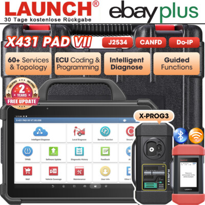 2026 LAUNCH X431 PADVII & X-PROG3 Diagnosegerät J2534 ECU Programmier Coding DHL