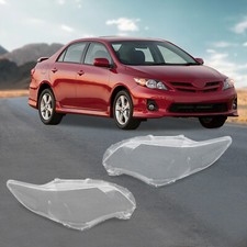 Pair For Toyota Corolla 2011-2013 Headlight Lampshade Lens Cover Headlamp Shell