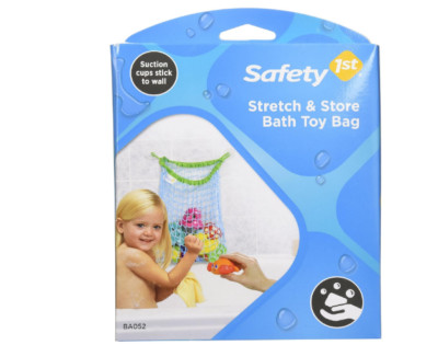Wall Mount Bath Toy Bag Toddler Bathing Toys Tub Bathroom Suction Cups Easy Pick