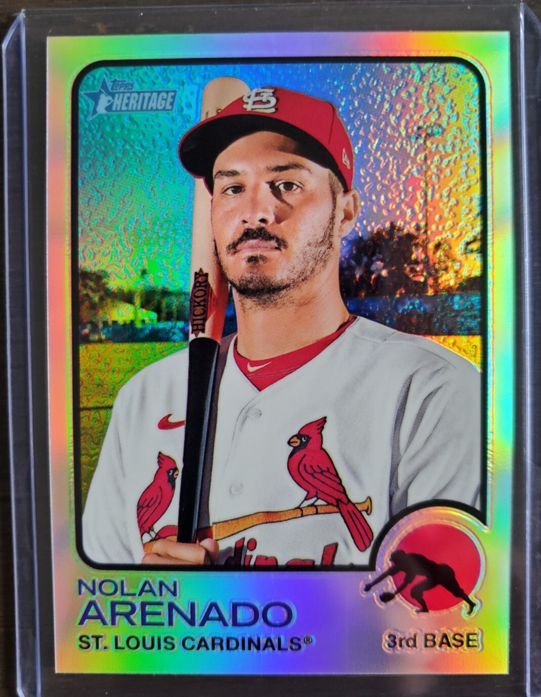 2022 Topps Heritage Nolan Arenado Chrome Refractor SP #/673 St. Louis ...