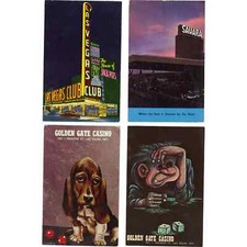 Lot of 4 Vintage Postcards of Las Vegas - Lot 797