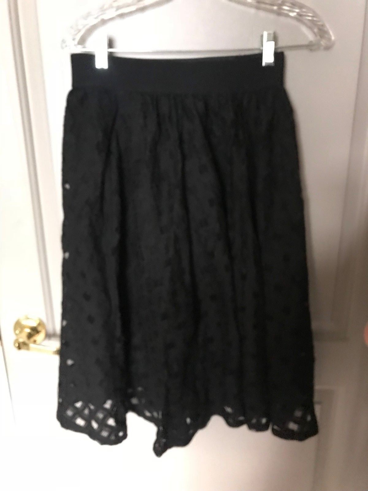 BCBGeneration Women's Black Patterned Pull On Mid… - image 1