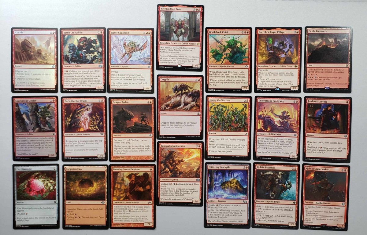 MTG Commander Krenko Mob Boss EDH Goblin Deck with Rares | eBay