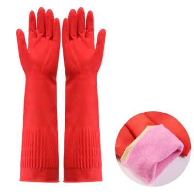 2 Pairs Extra Long Dishwashing Gloves, 15 Inch Long Rubber Gloves For Washing Dishes, Non-Slip - Foto 7