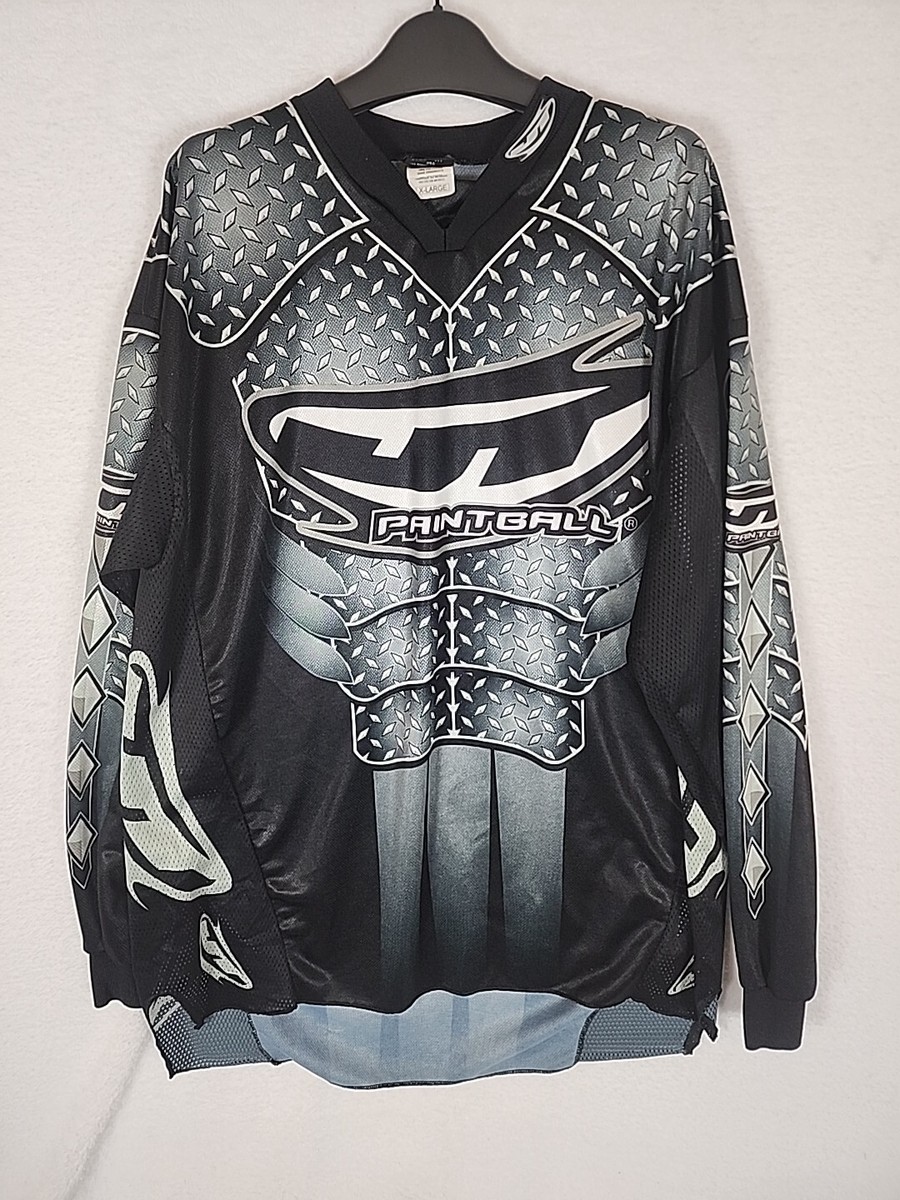 Maillot JT Paintball Homme, Manches Longues, Gris/noir, Taille S - Occasion