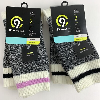 Chaussettes d'équipage femme C9 Champion paires extérieur duo