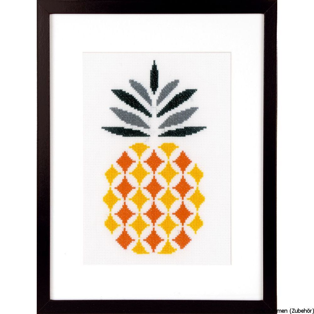 Vervaco Counted cross stitch kit Pineapple, DIY