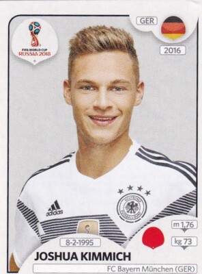 Panini Fifa World Cup 2018 Sticker Nr. 438 Joshua Kimmich | eBay