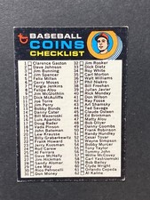 1971 Topps - Checklist #161 Baseball Coins VG d3