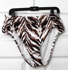 GIBSON LATIMER ANIMAL PRINT HIGH WAIST SWIM BOTTOM SIZE XL NWT