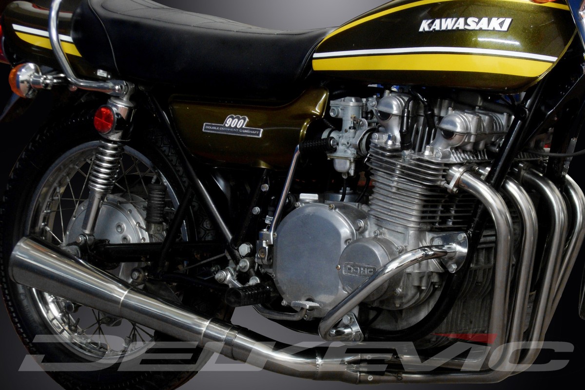 Kawasaki Z1 Z900 Delkevic Stainless Header Exhaust Downpipes