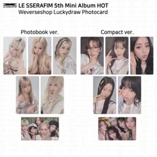 Le Sserafim 5th Mini Album HOT WeverseShop Luckydraw Photocard KPOP Sakura