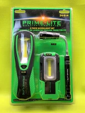 PRIME-LITE 3 PIECE WORK LIGHT SET FLASHLIGHTS WITH BATTERIES -- FREE SHIPPING