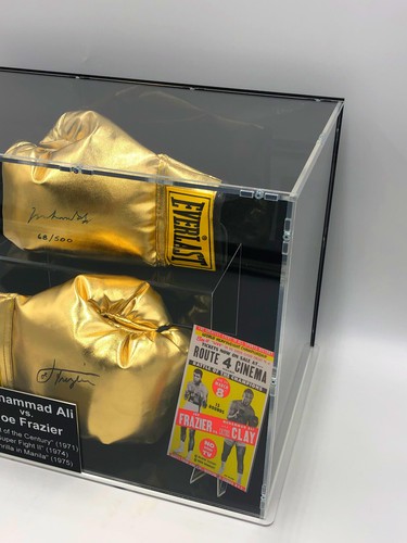 Muhammad Ali vs Joe Frazier SIGNIERTE BOXHANDSCHUHE im Showcase Beckett Authenic - Bild 8 von 17