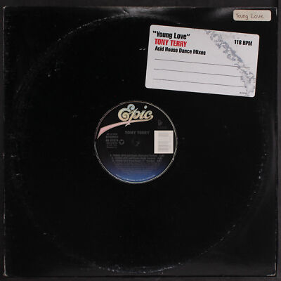 TONY TERRY: young love (acid house dance mixes) EPIC 12'' Single 33 RPM