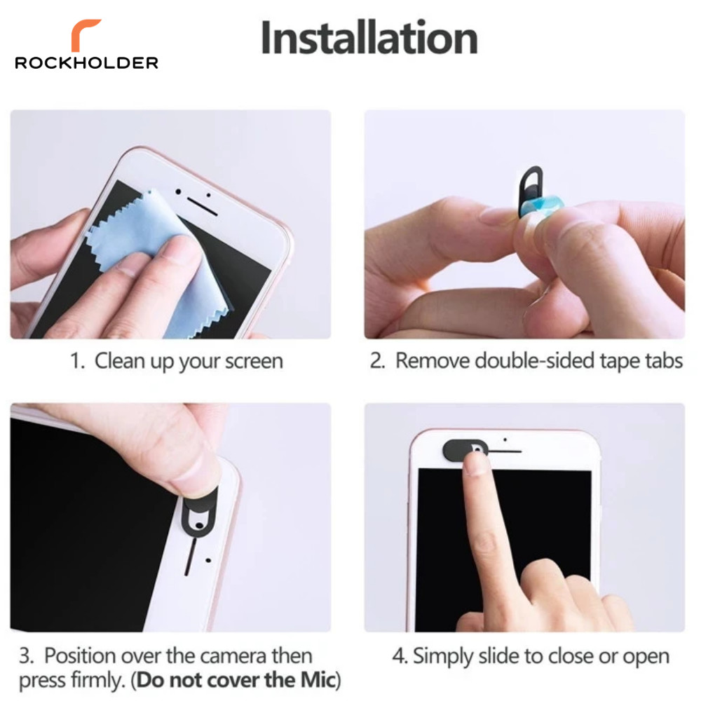 5 PCS Webcam Cover Slide Camera Privacy Security Protect Sticker Phone Laptop - Image 4