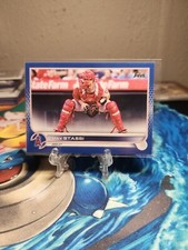 MAX STASSI ANGELS 2022 TOPPS BLUE PARALLEL BASE SP CARD #609