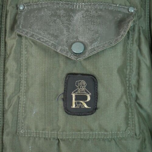 VTG Refrigiwear Green Jacket Coat Iron Tuff Wear Mens Medium Zipper With Hood - Picture 4 of 11