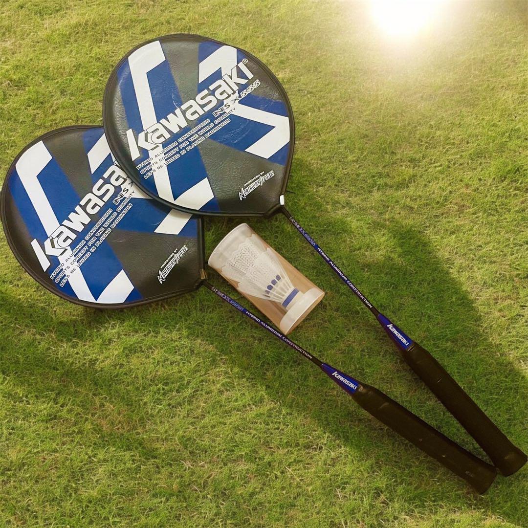 Kawasaki Badminton Racket Set Of 2 With Shuttle | eBay Kawasaki Badminton Racket Set Of 2 With Shuttle | eBay