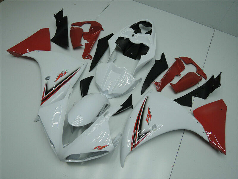 Red White Injection Plastic ABS Fairing Fit for Yamaha YZF R1 2009-2011 YU item image